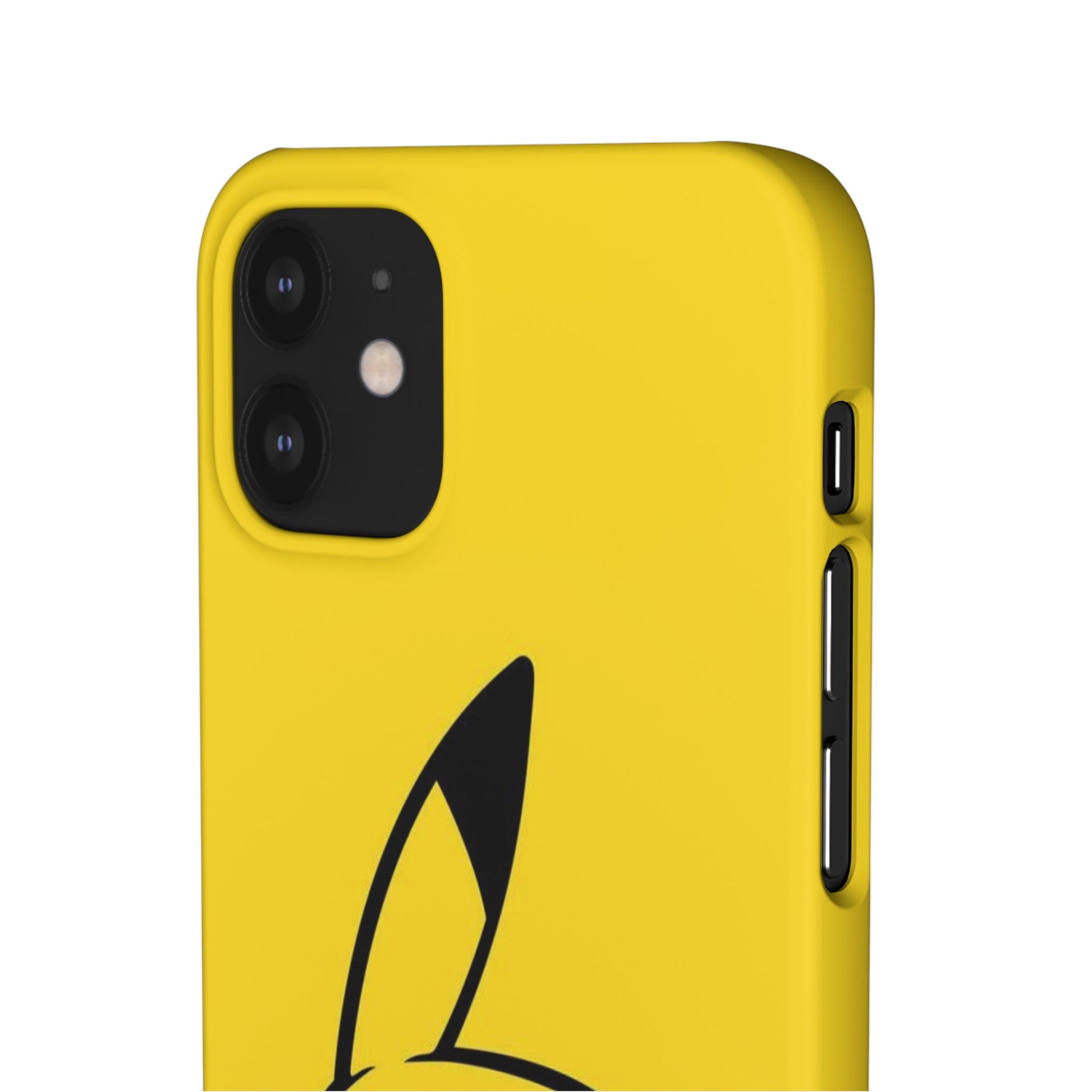 Pikachu Phone Case, Pokemon Phone Case, Snap Cases, Cartoon, Yellow, iPhone, Samsung - Roe Creation
