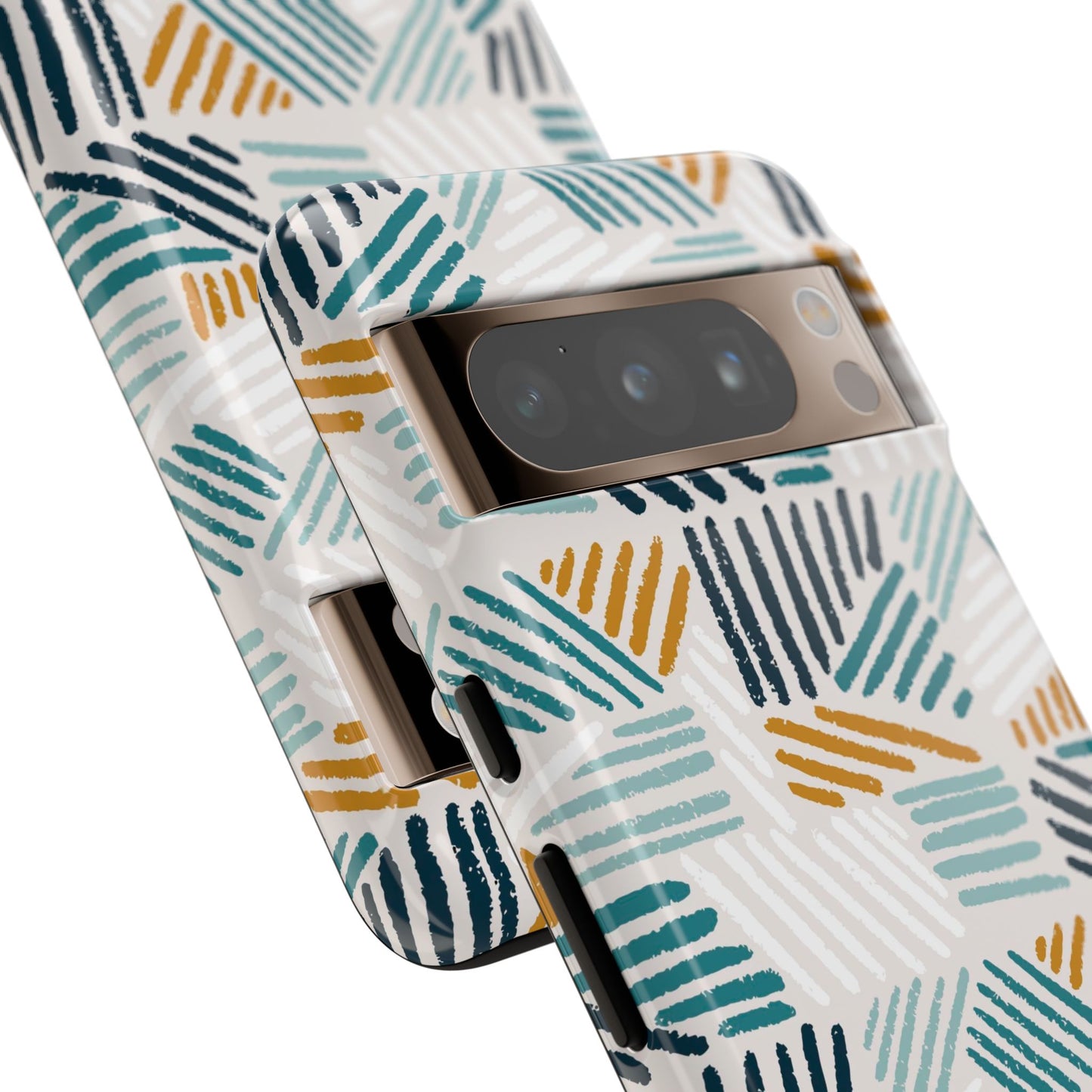 Stylish Tough Phone Case with Geometric Design