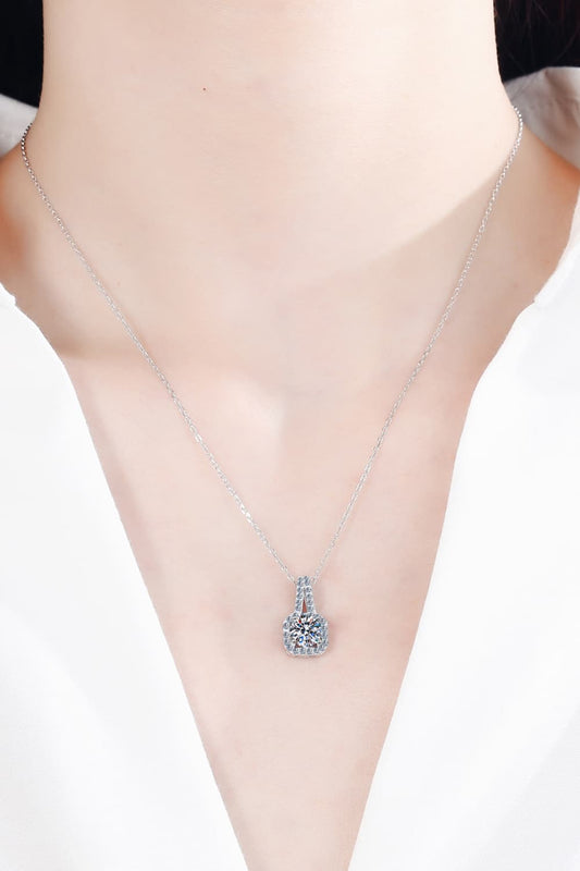 Moissanite 925 Sterling Silver Necklace - Roe Creation