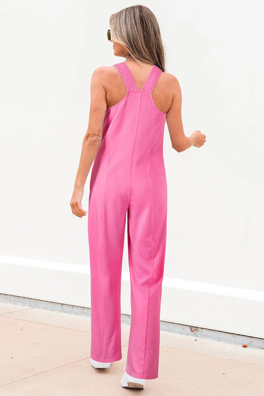 Sleeveless Wide-Leg Jumpsuit - Roe Creation