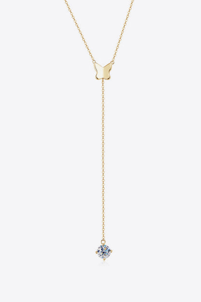 1 Carat Moissanite 925 Sterling Silver Necklace - Roe Creation