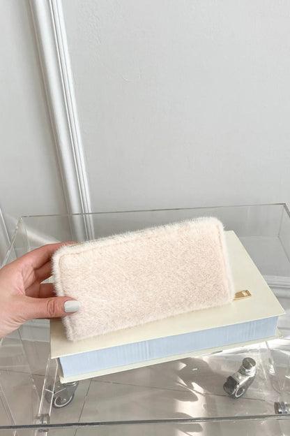 Solid Color Fluff Rectangle Wallet - Roe Creation