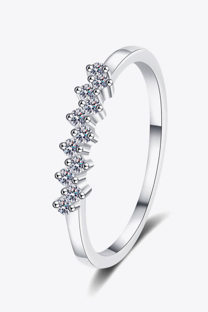 Eye-Catching 925 Sterling Silver Moissanite Ring - Roe Creation