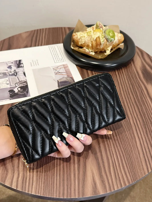 PU Leather Solid Color Wallet - Roe Creation