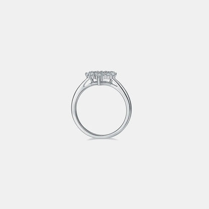 Moissanite 925 Sterling Silver Heart Ring - Roe Creation