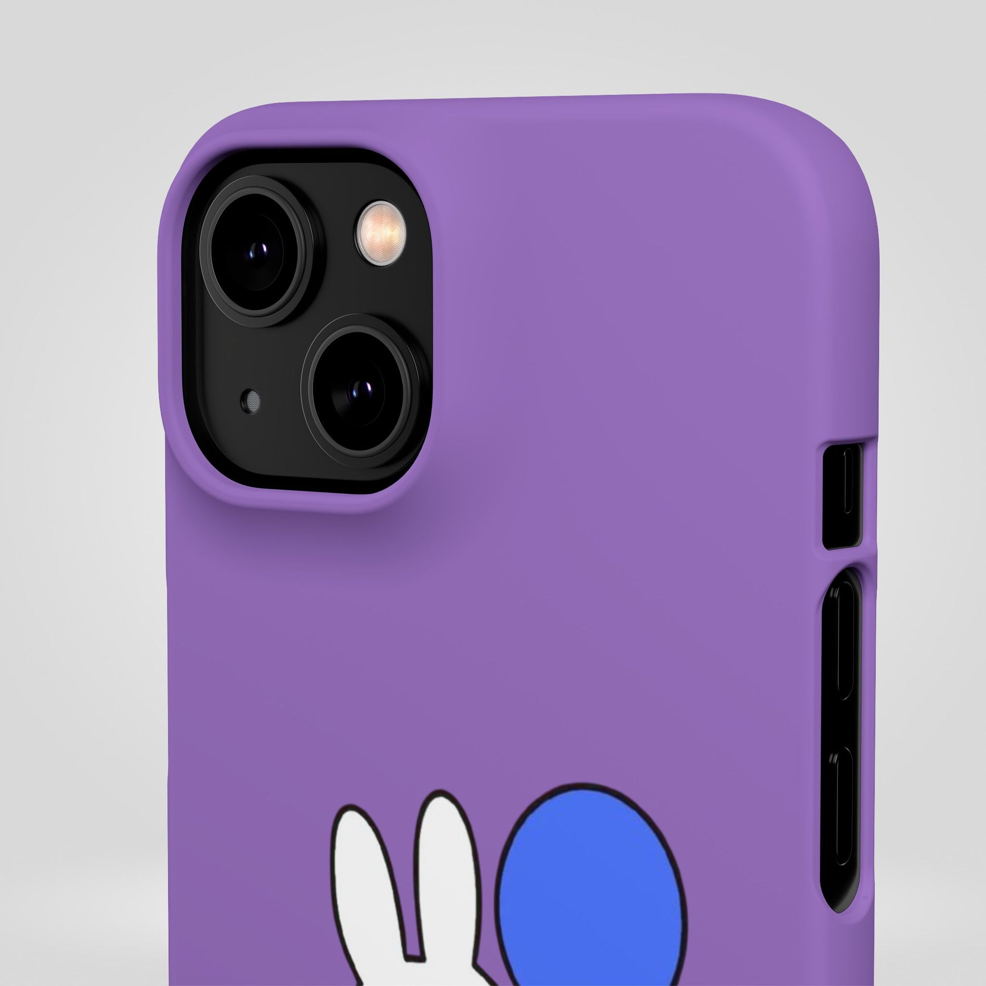 Miffy Phone Case, iPhone, Samsung Snap Case - Cartoon Fun Purple Phone Accessory for Kids and Adults - Roe Creation