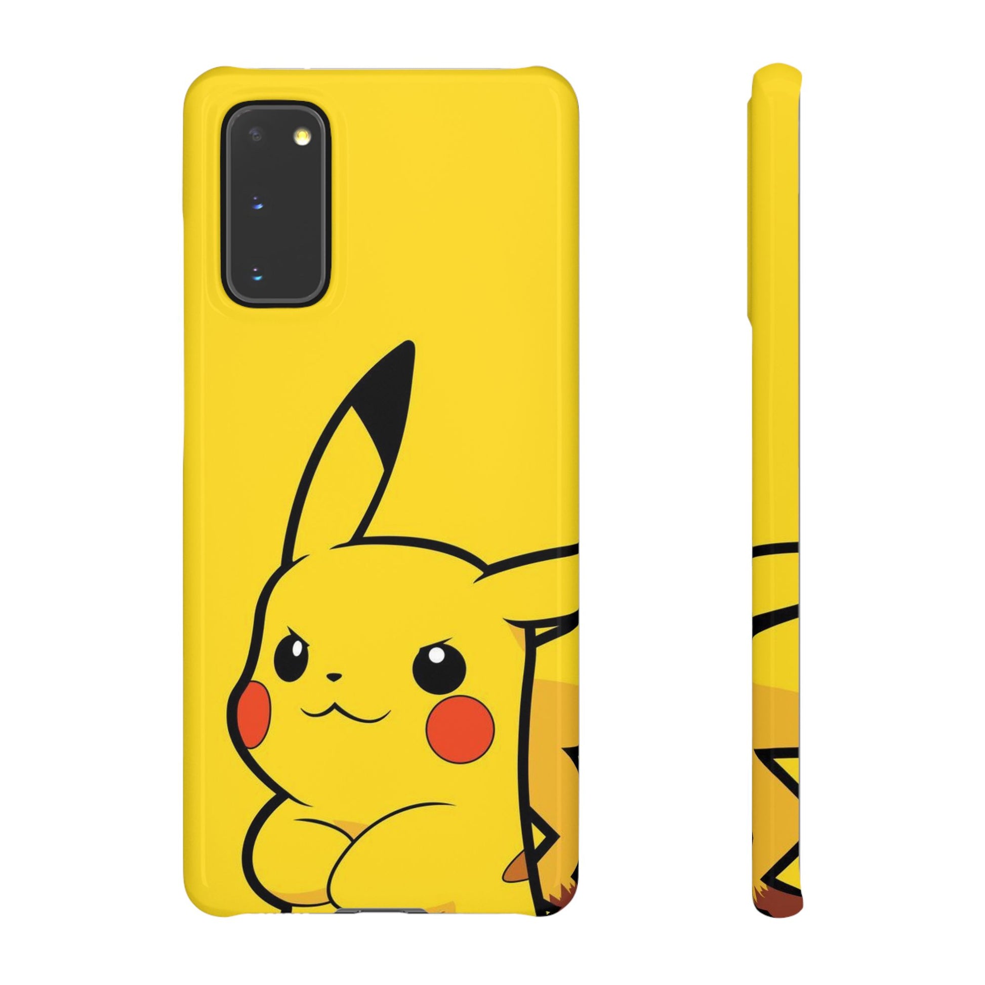 Pikachu Phone Case, Pokemon Phone Case, Snap Cases, Cartoon, Yellow, iPhone, Samsung - Roe Creation