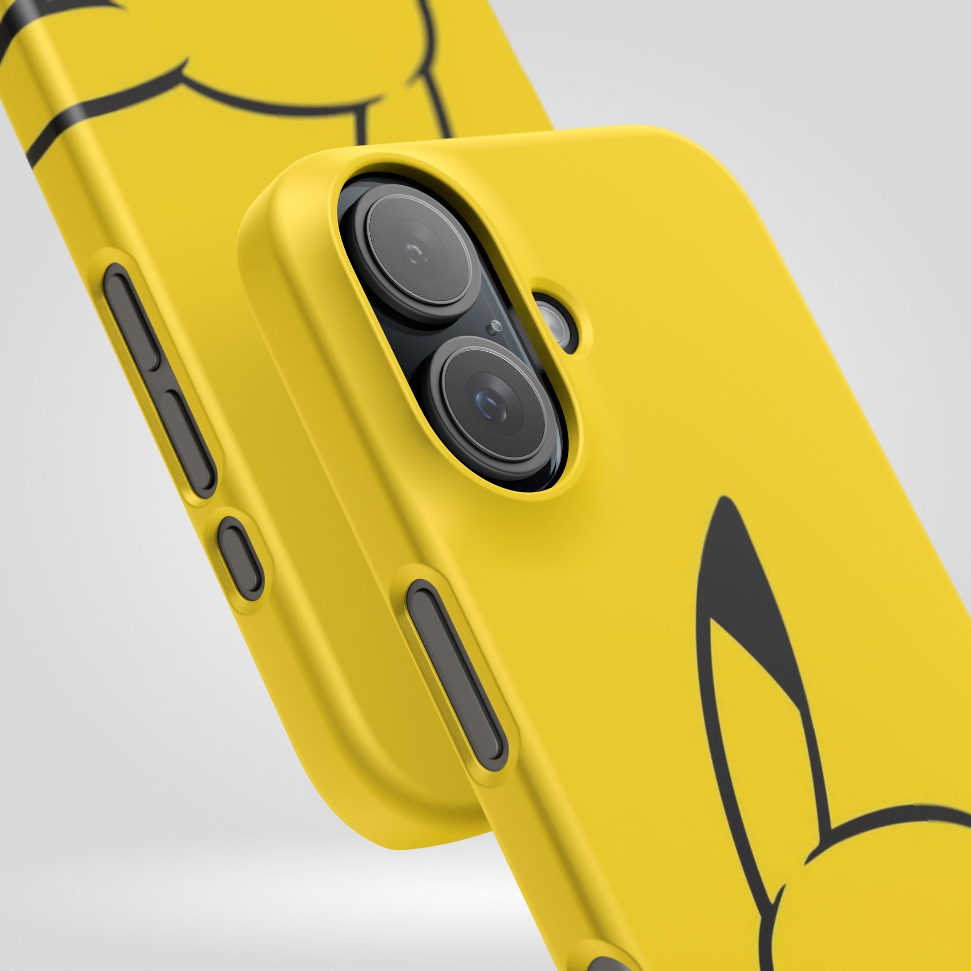 Pikachu Phone Case, Pokemon Phone Case, Snap Cases, Cartoon, Yellow, iPhone, Samsung - Roe Creation