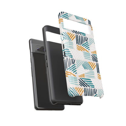 Stylish Tough Phone Case with Geometric Design