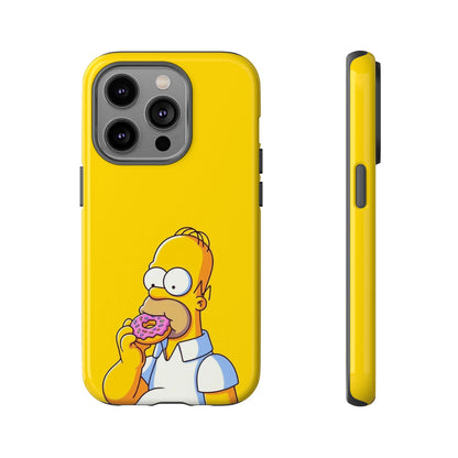 Homer Simpson Phone Case - iPhone, Samsung, Unique Protection for Fans, Cartoon Phone Cover, Gift for Simpsons Lovers, Durable Tough Case