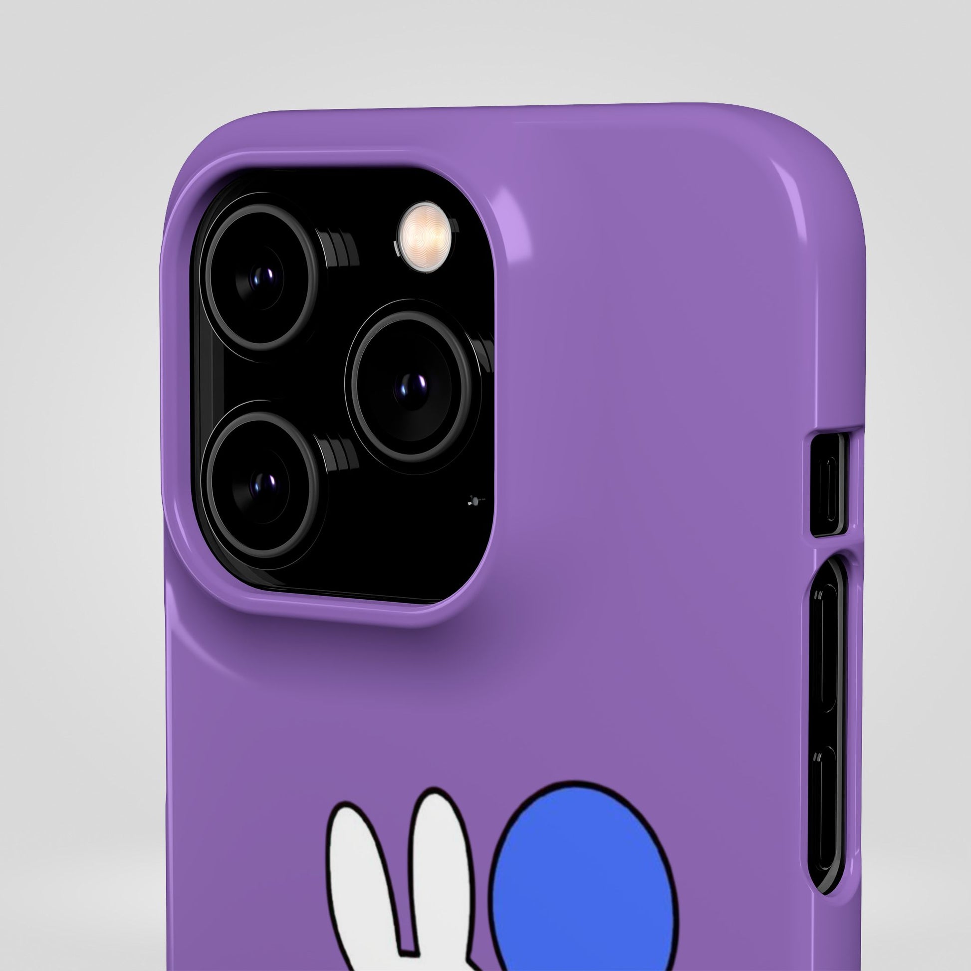 Miffy Phone Case, iPhone, Samsung Snap Case - Cartoon Fun Purple Phone Accessory for Kids and Adults - Roe Creation