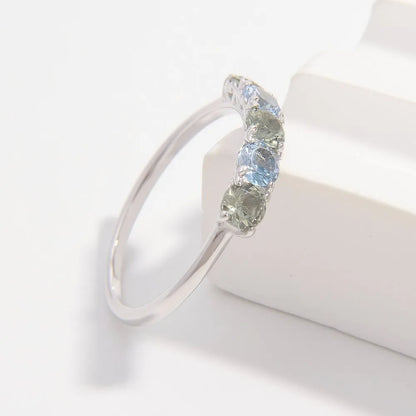 925 Sterling Silver Rhinestone Ring - Roe Creation