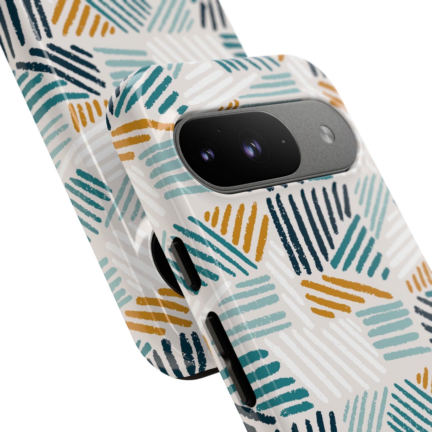 Stylish Tough Phone Case with Geometric Design