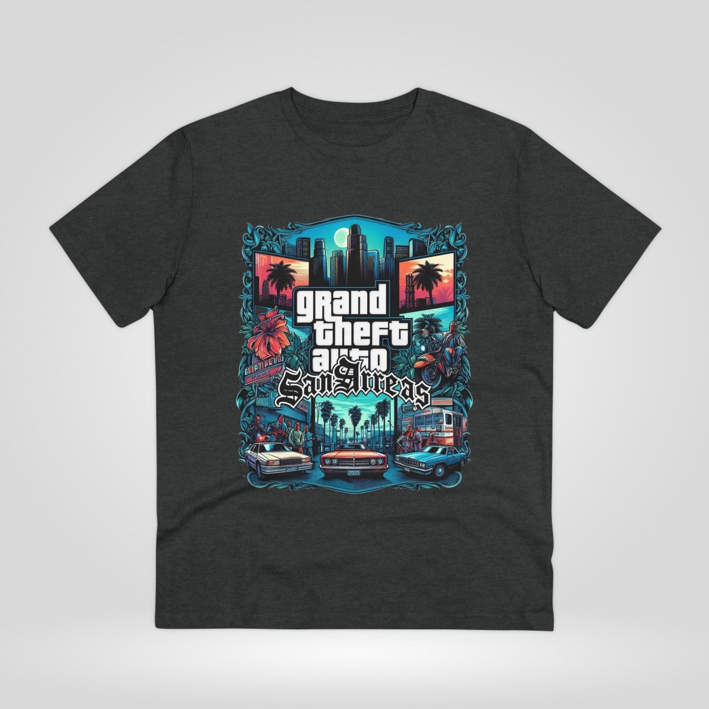 Retro GTA-Inspired Unisex T-Shirt, Gamer Gift, Casual Wear, Streetwear, Urban Style, Cool Graphic Tee - Roe Creation