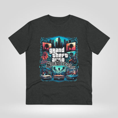 Retro GTA-Inspired Unisex T-Shirt, Gamer Gift, Casual Wear, Streetwear, Urban Style, Cool Graphic Tee - Roe Creation