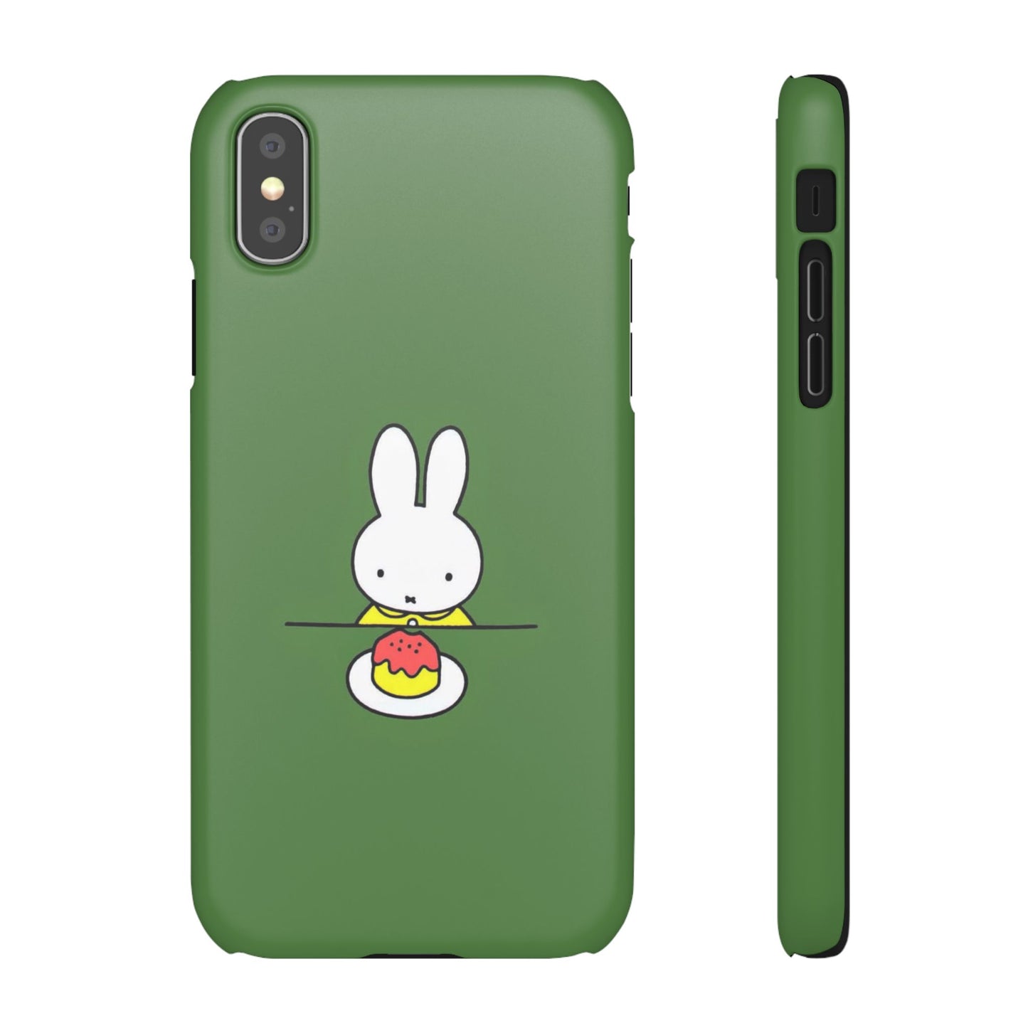 Miffy Phone Case, Snap Case, Green Miffy - iPhone, Samsung.