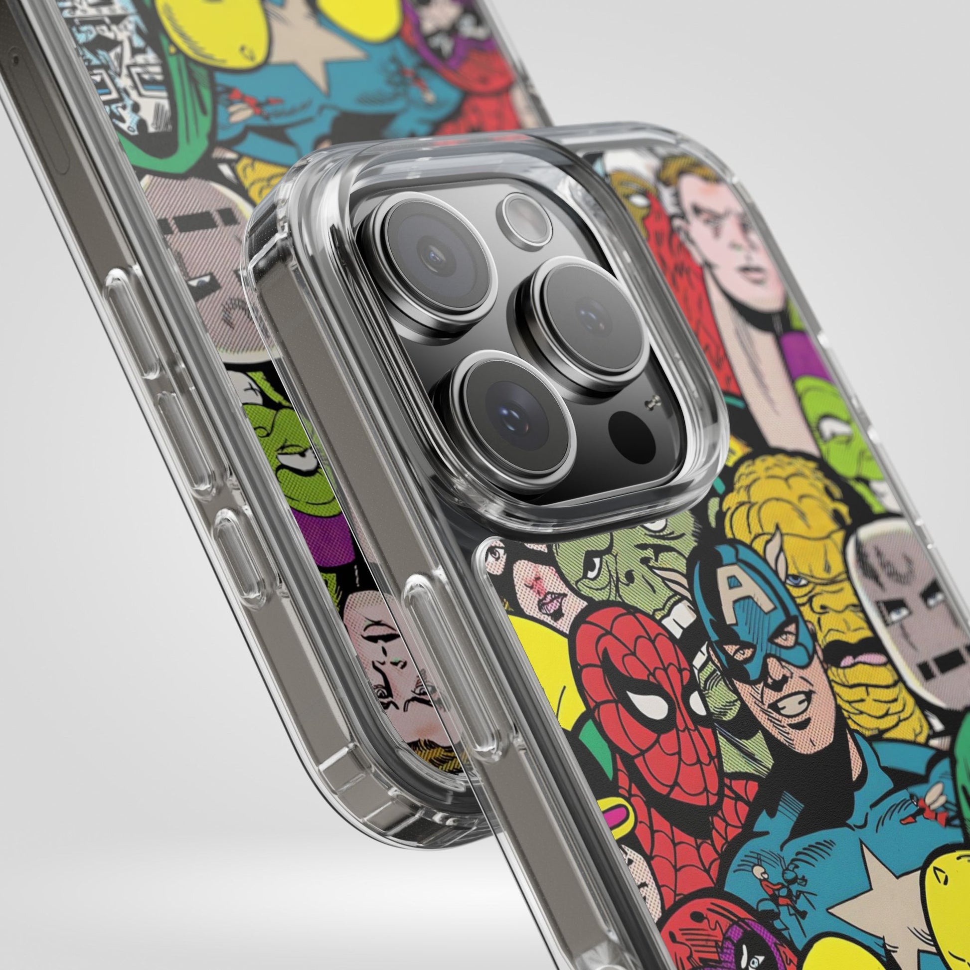Marvel Superhero Clear iPhone Case - Comic Collection Design - Roe Creation