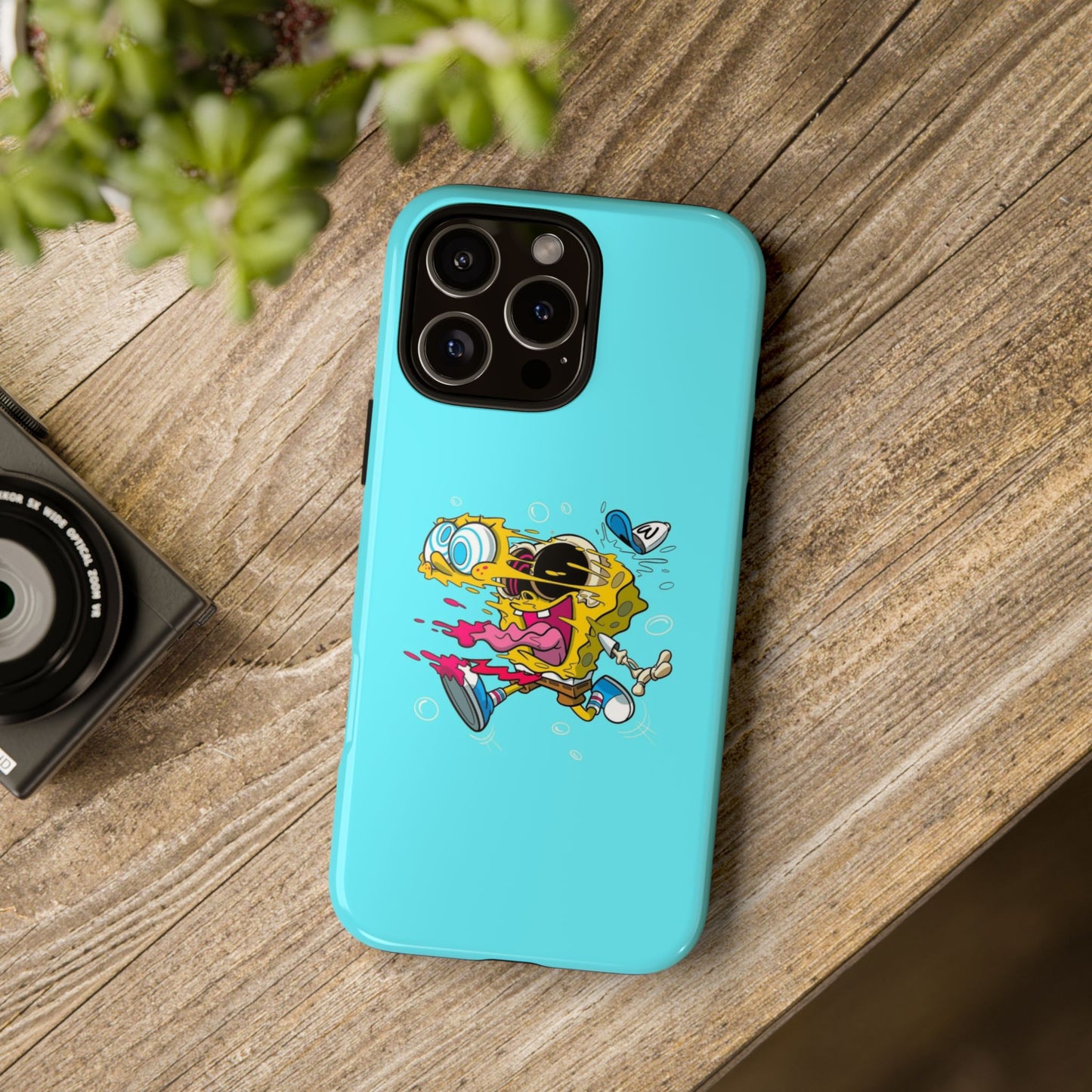 Funny SpongeBob Tough iPhone Case – Cartoon Vibes for Kids & Adults