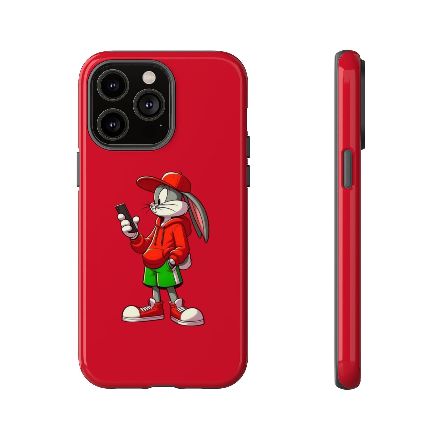 Bugs Bunny Cartoon Character Phone Case - Tough Cases Featuring Stylish Rabbit Design.
