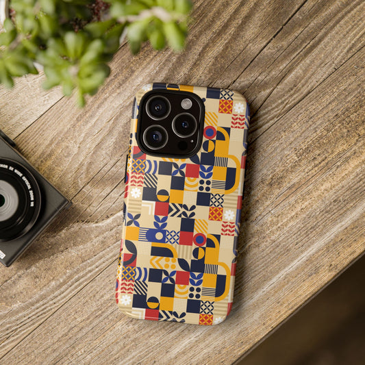 Colorful Geometric iPhone Case - Tough Cases - Stylish Protection for All Occasions