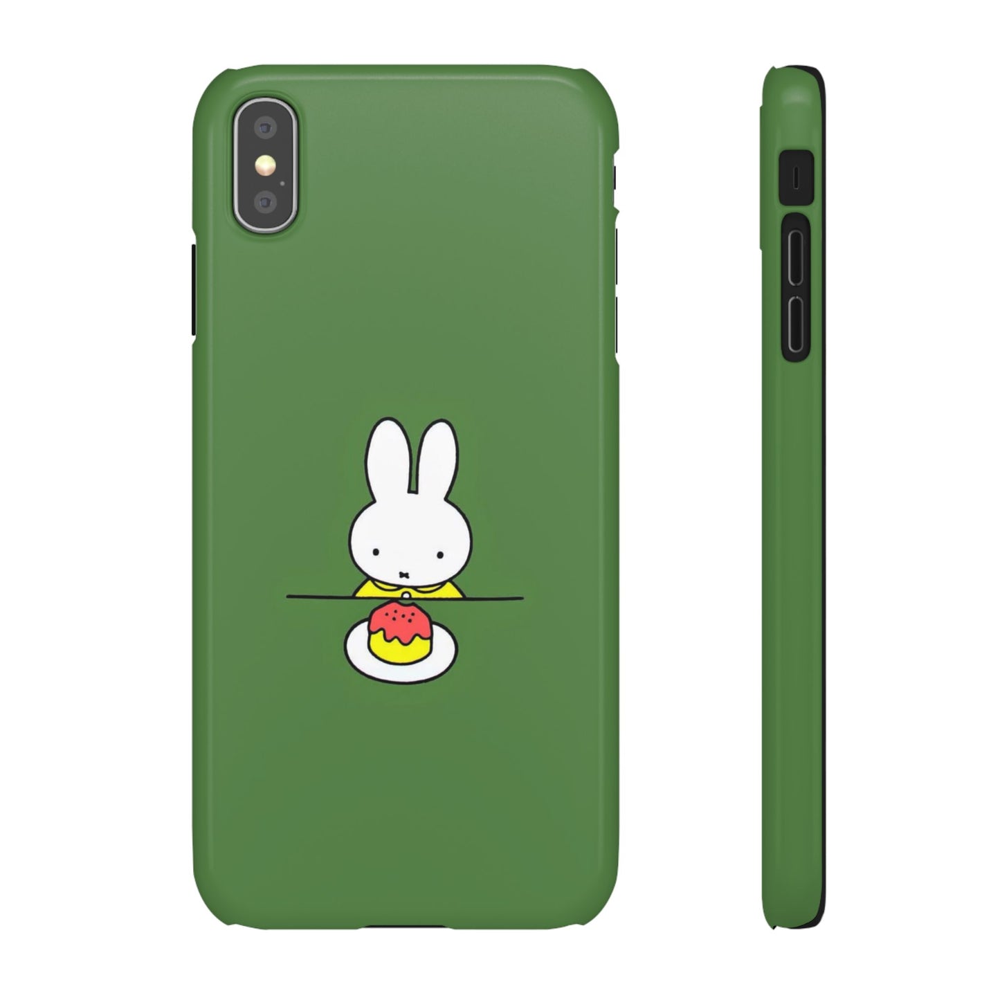 Miffy Phone Case, Snap Case, Green Miffy - iPhone, Samsung.