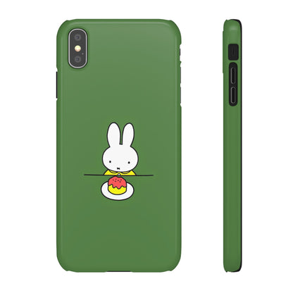 Miffy Phone Case, Snap Case, Green Miffy - iPhone, Samsung.