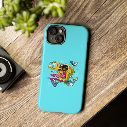 Funny SpongeBob Tough iPhone Case – Cartoon Vibes for Kids & Adults