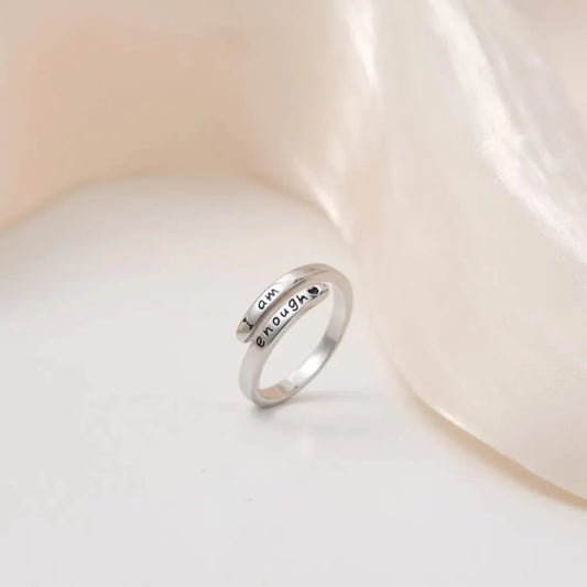 925 Sterling Silver Engraved Bypass Ring - Roe Creation
