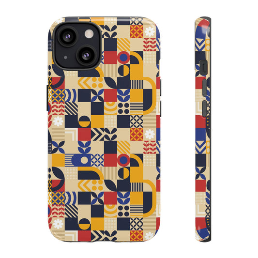 Colorful Geometric iPhone Case - Tough Cases - Stylish Protection for All Occasions