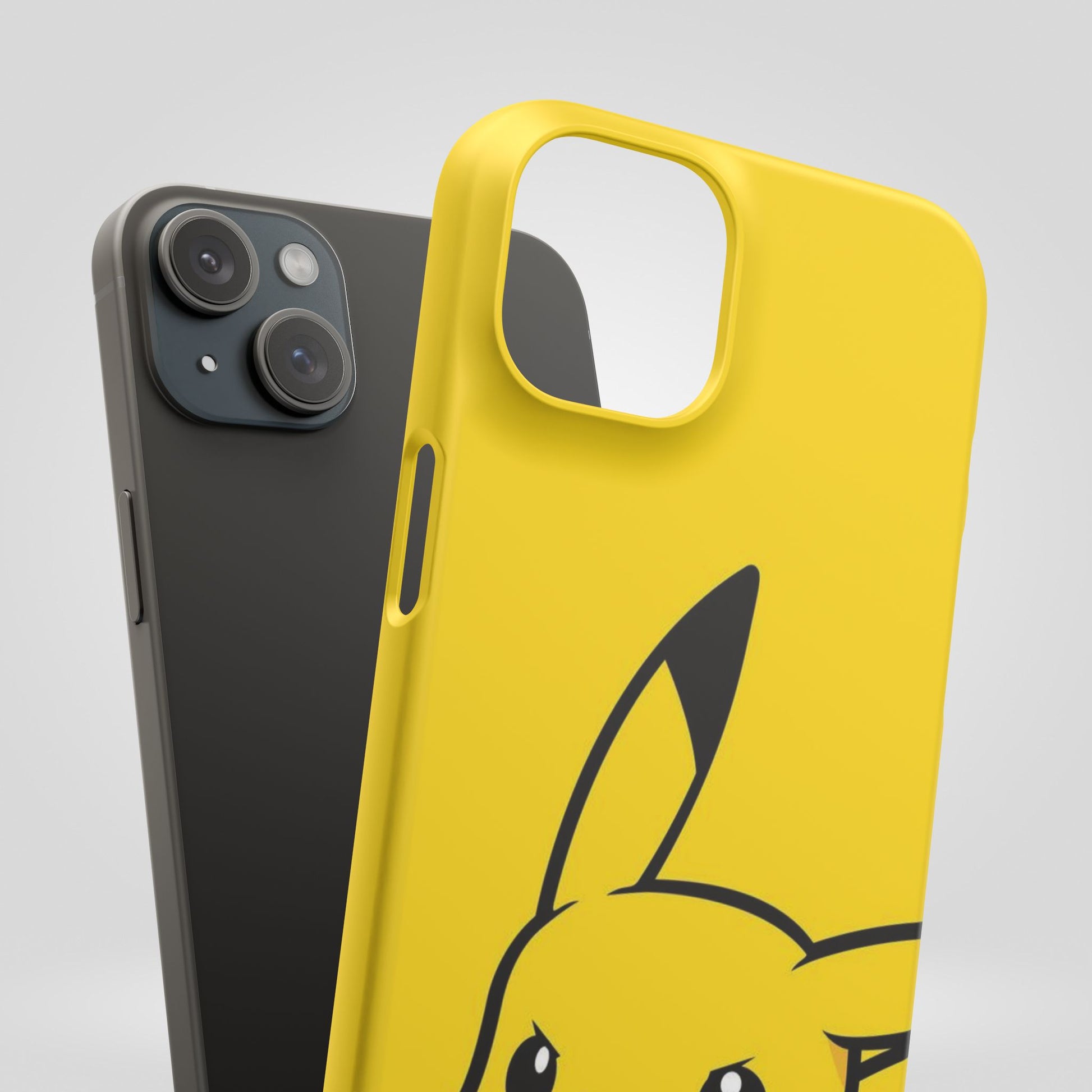 Pikachu Phone Case, Pokemon Phone Case, Snap Cases, Cartoon, Yellow, iPhone, Samsung - Roe Creation