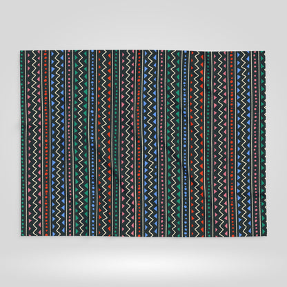 Colorful Boho Patterned Arctic Fleece Blanket for Cozy Living