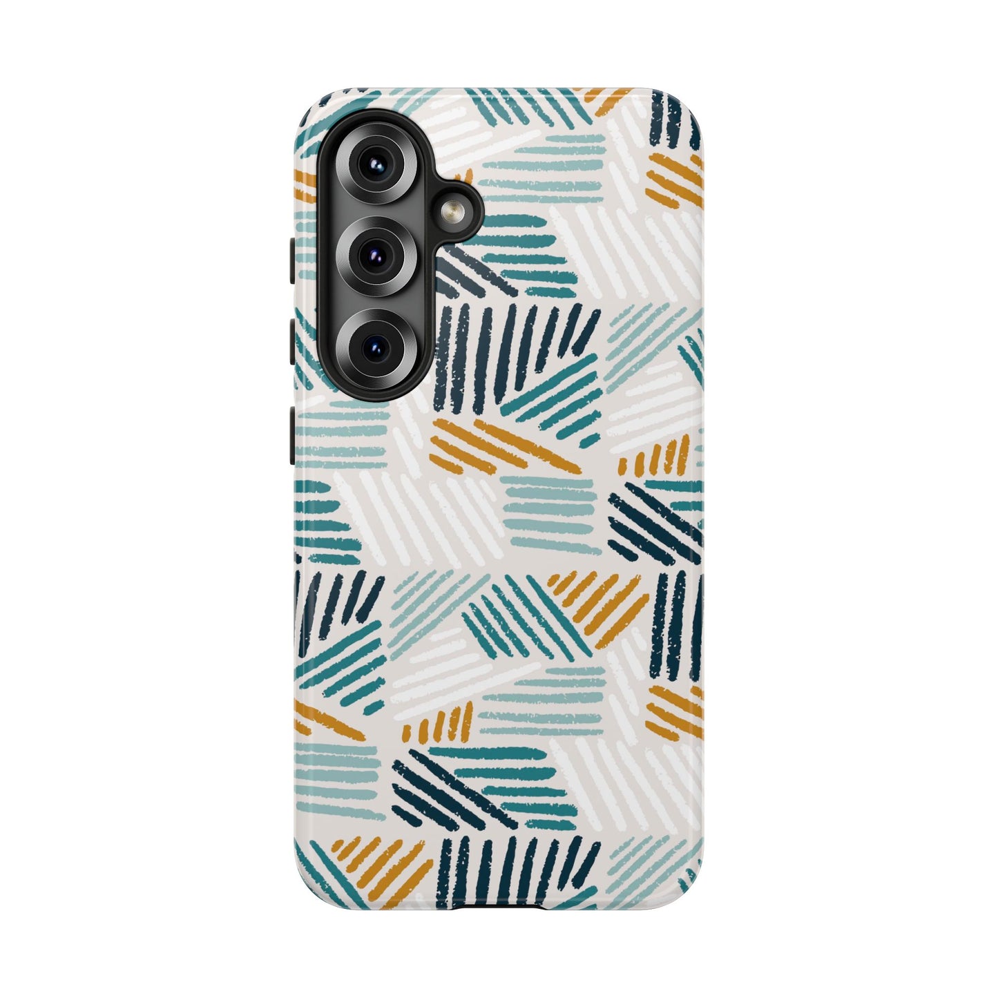 Stylish Tough Phone Case with Geometric Design