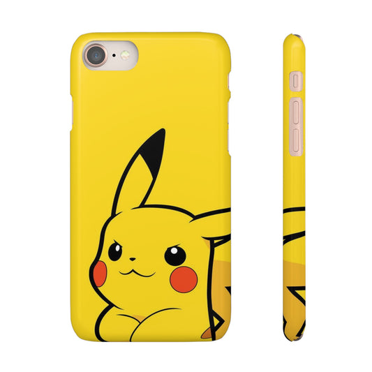 Pikachu Phone Case, Pokemon Phone Case, Snap Cases, Cartoon, Yellow, iPhone, Samsung.