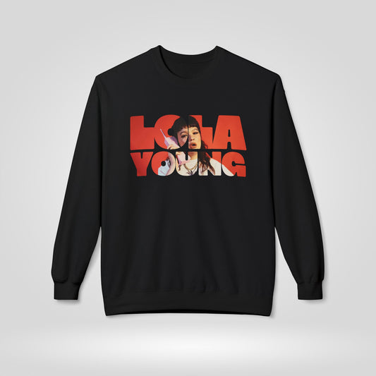 Lola Young Graphic Fleece Crewneck Sweatshirt - Unisex Casual Wear