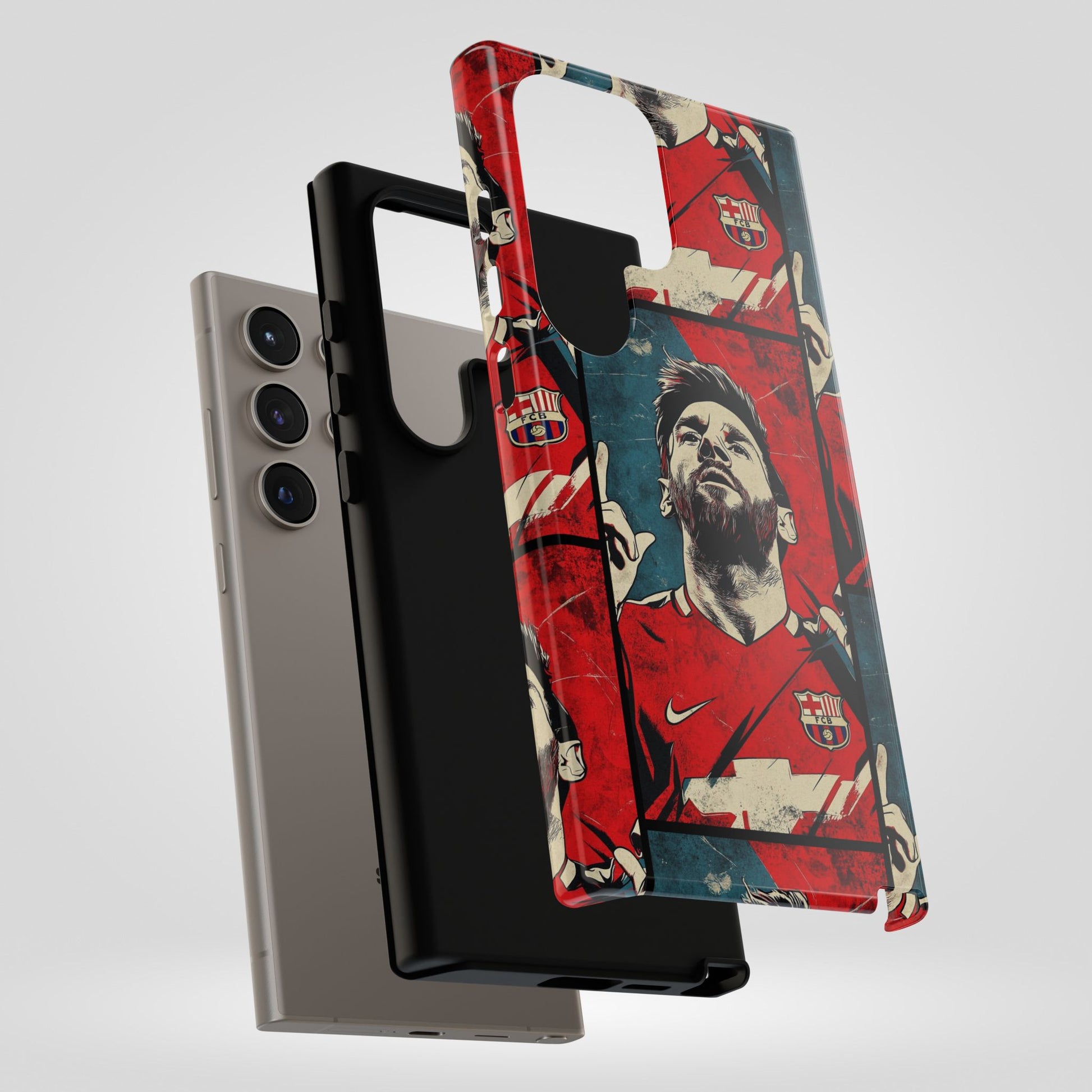 Lionel Messi Tough Phone Case - Messi Illustration for Fans - Roe Creation