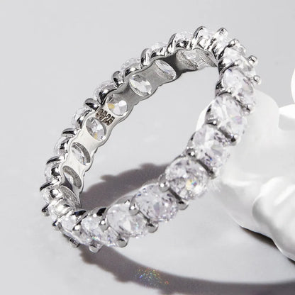 Inlaid Zircon 925 Sterling Silver Ring - Roe Creation