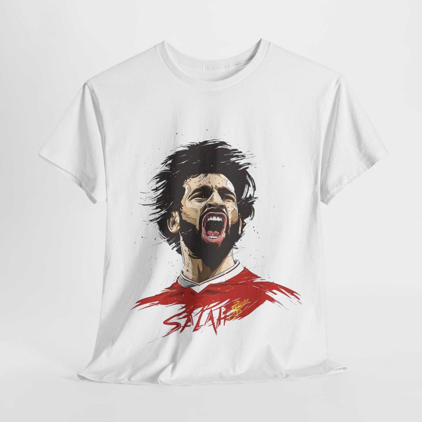 Mohammed Salah Unisex Heavy Cotton Tee - For Liverpool Fans - Roe Creation