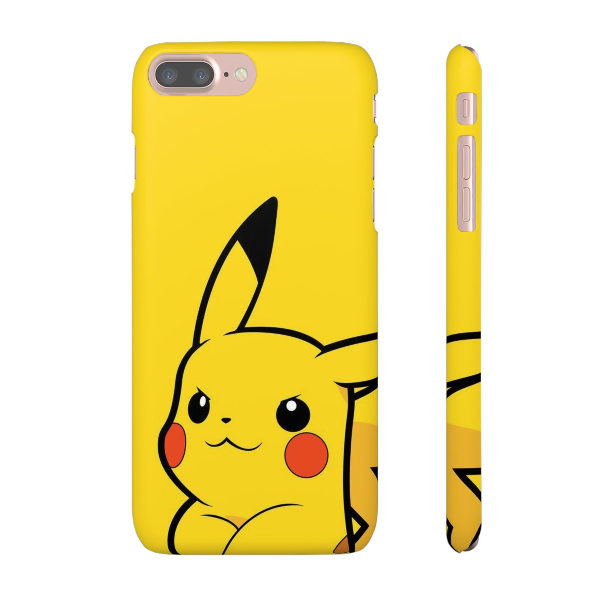 Pikachu Phone Case, Pokemon Phone Case, Snap Cases, Cartoon, Yellow, iPhone, Samsung - Roe Creation