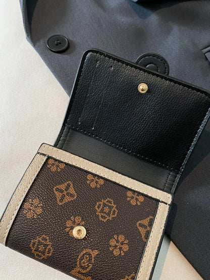 Printed PU Leather Wallet - Roe Creation