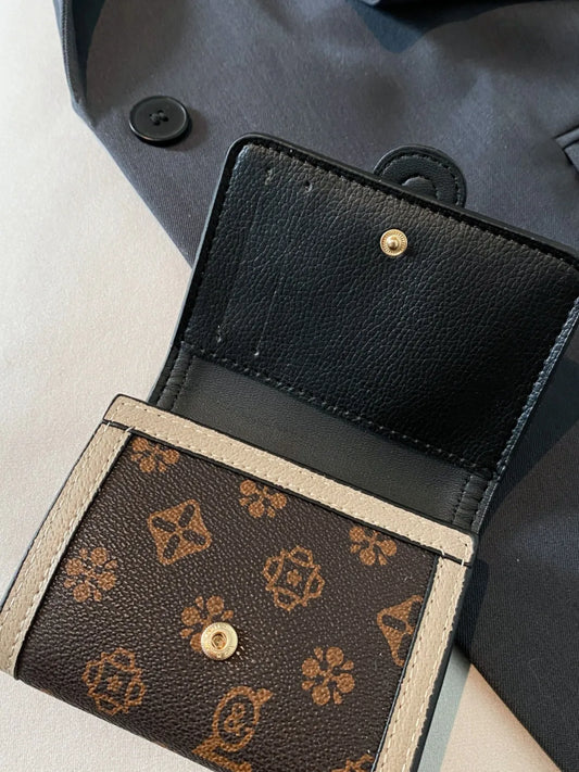 Printed PU Leather Wallet - Roe Creation