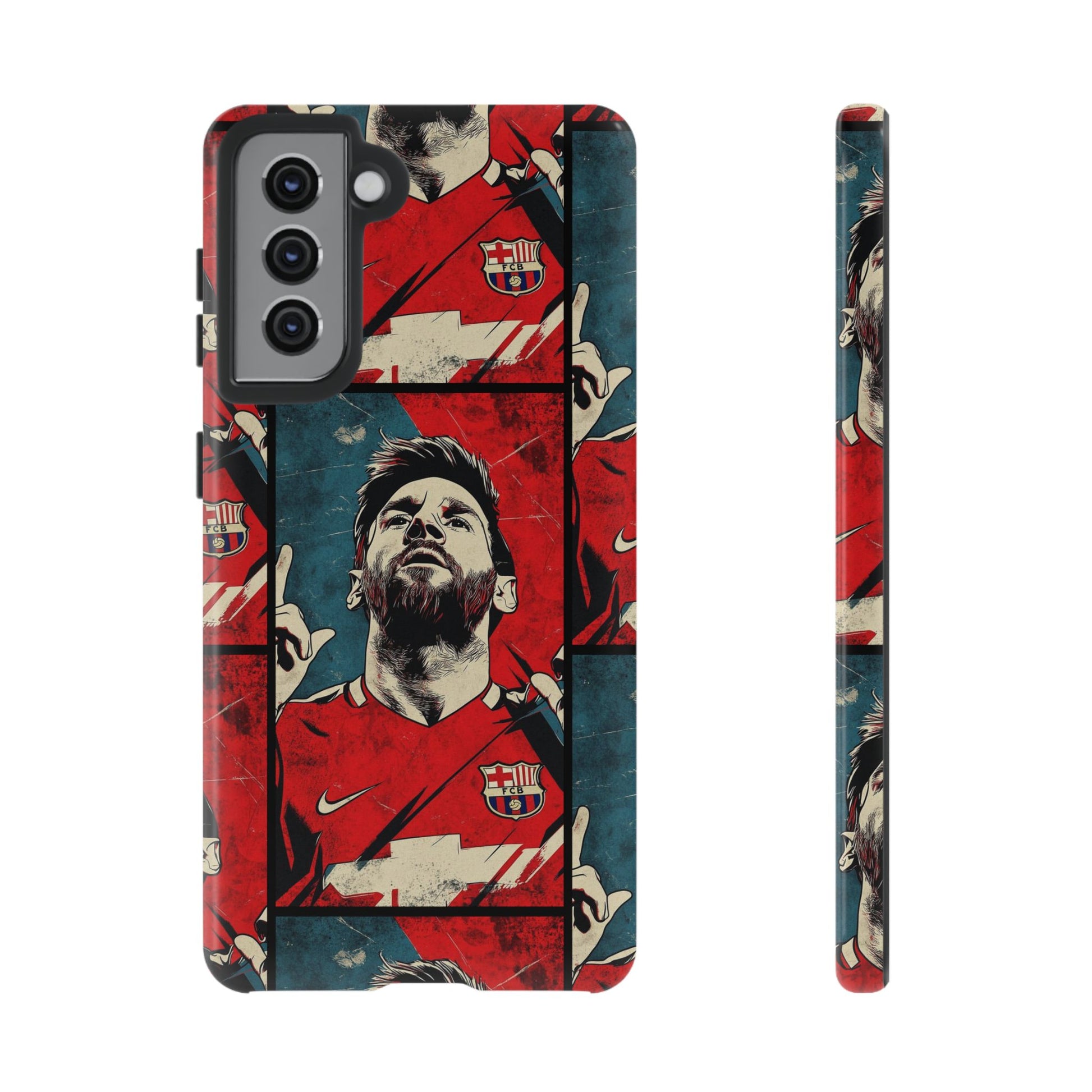 Lionel Messi Tough Phone Case - Messi Illustration for Fans - Roe Creation