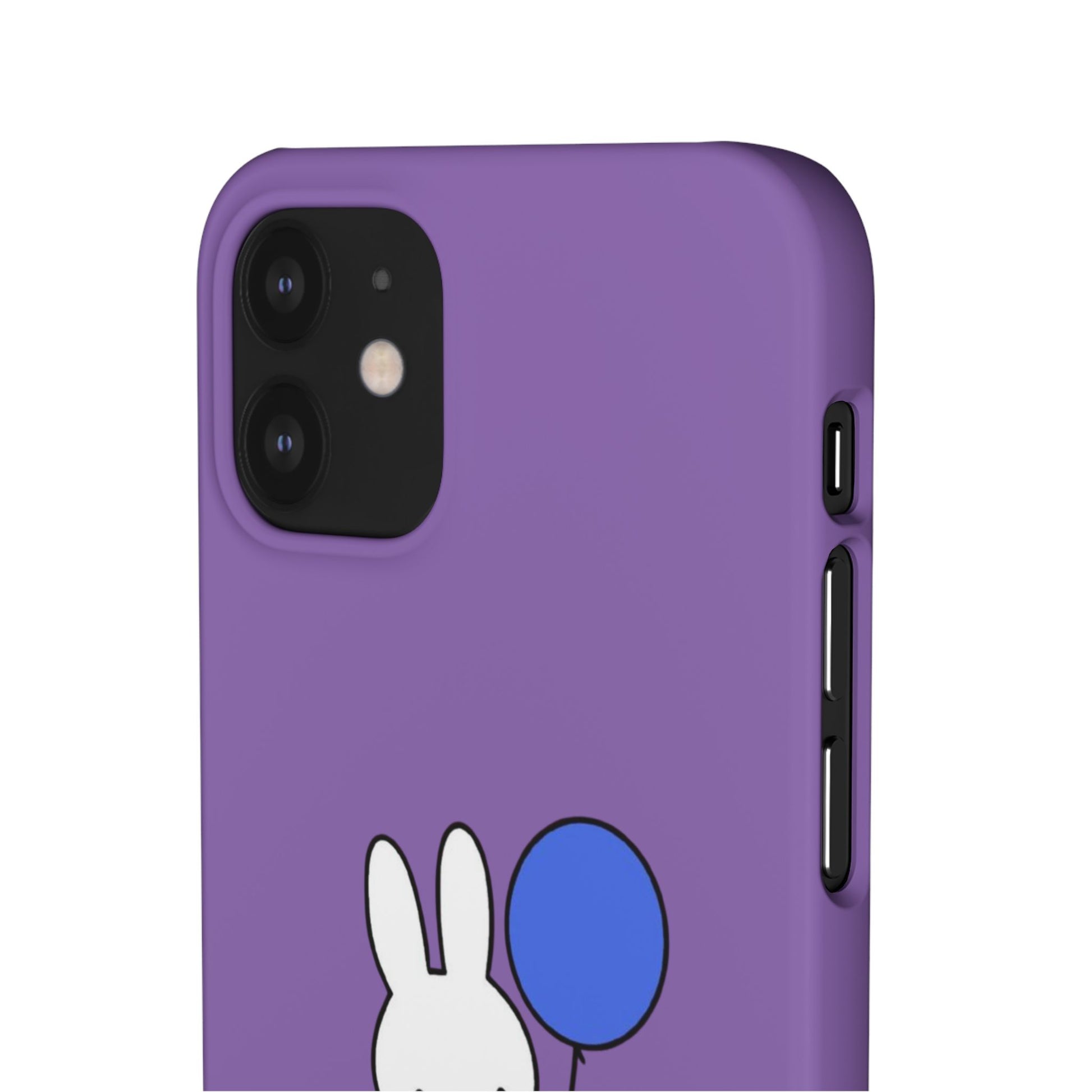 Miffy Phone Case, iPhone, Samsung Snap Case - Cartoon Fun Purple Phone Accessory for Kids and Adults - Roe Creation