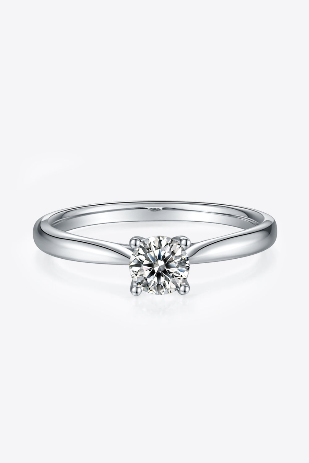Moissanite 925 Sterling Silver Solitaire Ring - Roe Creation