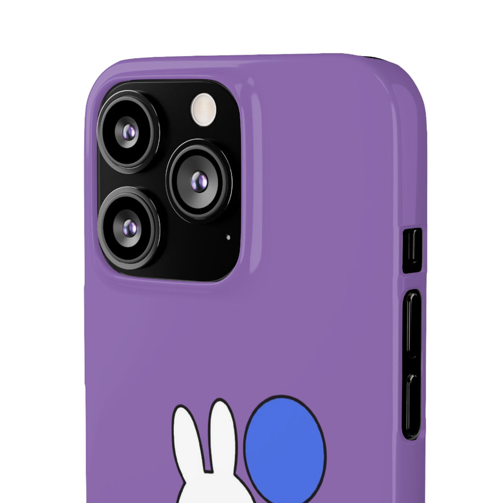 Miffy Phone Case, iPhone, Samsung Snap Case - Cartoon Fun Purple Phone Accessory for Kids and Adults - Roe Creation