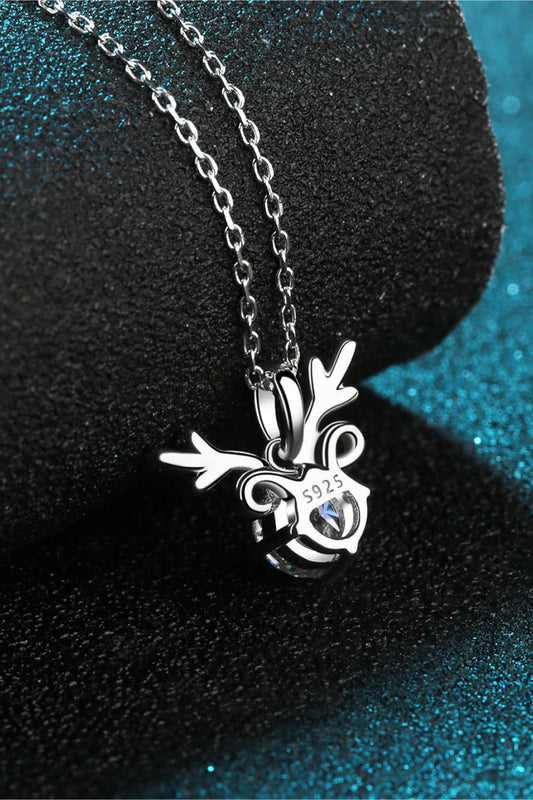 1 Carat Moissanite 925 Sterling Silver Necklace - Roe Creation