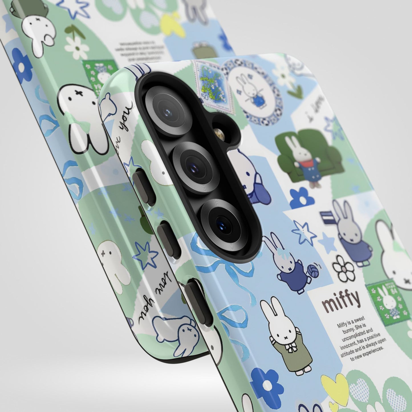 Cute Miffy Tough Phone Case - iPhone, Samsung Stylish Design for Bunny Lovers