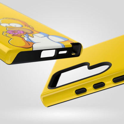 Homer Simpson Phone Case - iPhone, Samsung, Unique Protection for Fans, Cartoon Phone Cover, Gift for Simpsons Lovers, Durable Tough Case