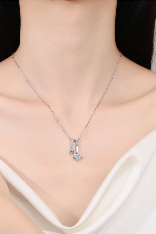 1.3 Carat Moissanite 925 Sterling Silver Necklace - Roe Creation