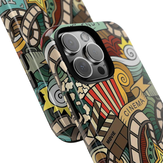 Cinema Vibes Pattern iPhone Case - Tough Cases with Movie & TV Design
