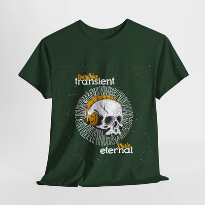 Eternal Music Unisex Heavy Cotton Tee - Transient Design for Music Lovers - Roe Creation